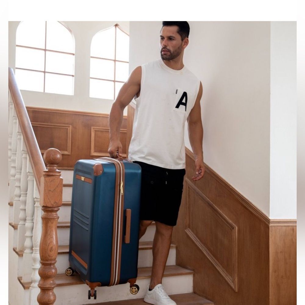 19V69 ITALIA Vintage Expandable Large on 1pc Luggage,suitcase travel bag 29 - Picture 2 of 16